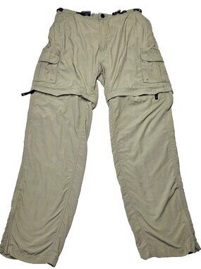 MAGELLAN Fish Gear 2XL Men's Belted Convertible Cargo Elastic Waist Pants Shorts